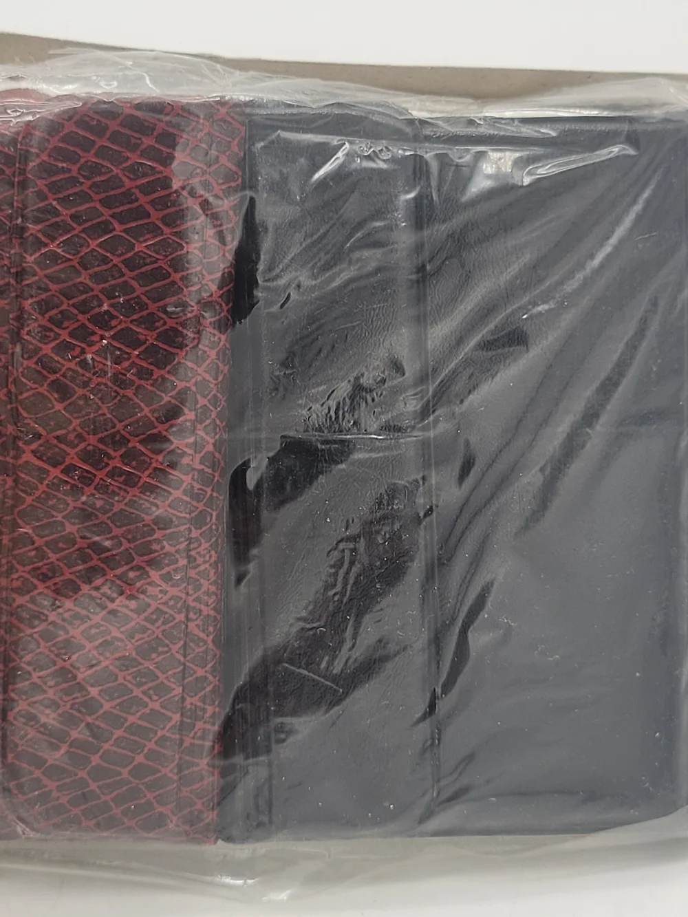 Mini Organizer Wallets - Black and Red Snake Print